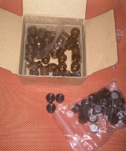 Teenitor Oil Bottles for Essential Oils, 36 Pcs 2 ml (5/8 Dram) Amber Glass Vials Bottles, with Orifice Reducers and Black Caps, with 2 Free Glass Transfer Eye Droppers 39 818a3TqksL