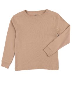 Leveret Long Sleeve Boys Girls Kids & Toddler T-Shirt 100% Cotton (2-14 Years) Variety of Colors 2T Beige 4 818a6PplMML