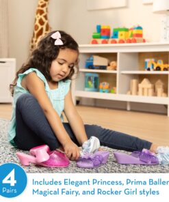Alternative view of Melissa & Doug Role Play Collection - Step In Style! Dress-Up Shoes Set (4 Pairs), Multicolored, 11" x 12" x 4.5" Packaged