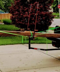 ECOTRIC Truck Bed Extender Pickup Truck Bed Hitch Mount Extension Rack SUV Lumber Ladder Canoe Boat Kayak Long Pipes w/Flag 750lbs Capacity 38 818aq1XMvrL