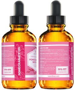 Leven Rose Pomegranate Seed Oil, 100% Pure Unrefined Cold Pressed Antioxidant Moisturizer for Hair Skin and Nails 1 oz 1 Fl Oz (Pack of 1) 25 818bDucGkBL