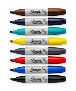SHARPIE Permanent Markers, Broad, Chisel Tip, 8-Pack, Assorted 2015 Colors (1927322) 15 818bY8e4Y L