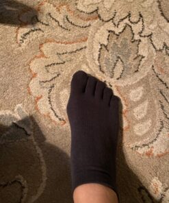 Meaiguo Toe Socks No Show Running Five Finger Socks for Men Women 4 Pairs Multicoloured 56 818bi soYdL