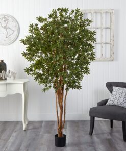 Nearly Natural 5297 Japanese Maple Silk Tree, 6-Feet, Green 7 818cZfI8i0L