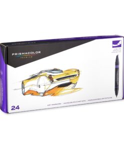 Prismacolor Premier Double-Ended Art Markers, Fine and Chisel Tip, 24 Pack 24 Count 30 818d4SSnEGL