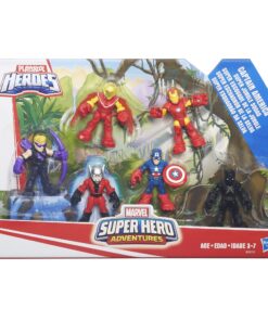 Alternative view of Marvel Playskool Heroes Super Hero Adventures Captain America Super Jungle Squad Toy Action Figure