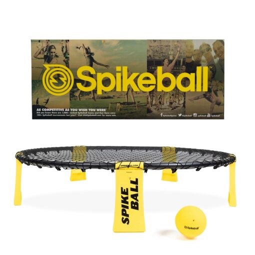 Spikeball The Original Spikeball Kit 1-Ball - Spikeball Game Set - Outdoor Sports & Outdoor Family Games - Includes 1 Ball, 1 Ball Net, Drawstring Bag & Rulebook - Spikeball Set for Lawn & Yard Games