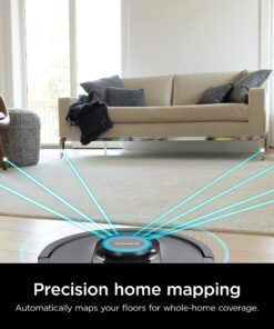 Shark AV2501S AI Ultra Robot Vacuum, with Matrix Clean, Home Mapping, 30-Day Capacity HEPA Bagless Self Empty Base, Perfect for Pet Hair, Wifi, Dark Grey 30 Day Capacity 32 818frgBwJqL