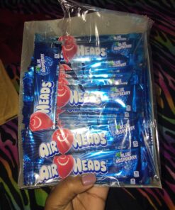 Airheads Candy, Blue Raspberry Flavor, Individually Wrapped Full Size Bars, Taffy, Non Melting, Party, Pack of 36 Bars,0.03 kilogram 30 818gp6LAaJL