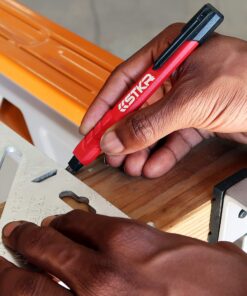 STKR Concepts Mechanical Carpenter Pencil w / 3 pcs of replacement lead, red (77629) 15 818hpSytWAL