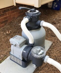 Intex Krystal Clear Sand Filter Pump for Above Ground Pools, 12-inch, 110-120V with GFCI 12 in Pump only 38 818ir3pvI L