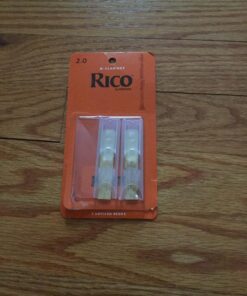 D’Addario Woodwinds Rico Woodwinds Bb Clarinet Reeds - Reeds for Clarinet - Thinner Vamp Cut & Unfiled for Ease of Play, Traditional Blank for Clear Sound - Clarinet Reeds 2 Strength, 3-Pack Strength 2.0 12 818jEXvDyL