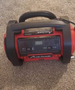 AVID POWER Tire Inflator Portable Air Compressor, 12V DC / 120V AC Car Tire Pump, Air Mattress Pump with Inflation and Deflation Modes, Dual Powerful Motors, Digital Pressure Gauge 1-red 28 818jS8uRHyL