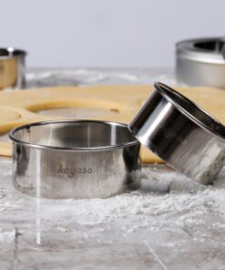 Kayaso Round Cutters in Graduated Sizes, Stainless Steel, 12 Pc Set (Plain Edge) 14 818jmxa9rLL