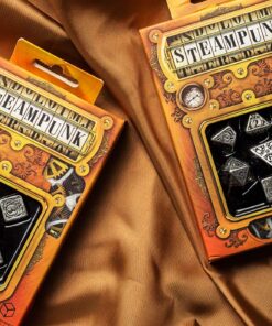 Q WORKSHOP Metal Steampunk Dice Set 7 Polyhedral Pieces 14 818lENm Y4L