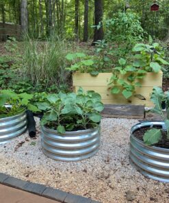 Alternative view of Kotulas Galvanized Steel Round Raised Garden Bed — 2ft. x 12in.