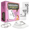 Star Right Education Subtraction Flash Cards, 0-12 (All Facts, 169 Cards) With 2 Rings 169 Subtraction Flash Cards 6 818lMIyegDL