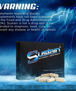 Sustain Male Supplement - All Natural Stamina Support - Revitalize Strength - Improve Energy Level - Optimize Vitality - Formulated for Men and Women with Active Lifestyle (4 Packs, 40 Capsules) 10 Count (Pack of 4) 9 818n2cG7dwL