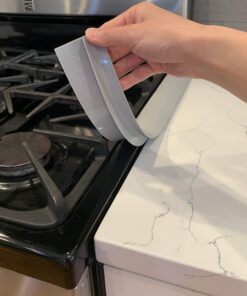 Gap Stopper® Pro - 21" Red, Professional Grade, FDA Heavy 8.6 oz Silicone, Set of 2, Covers Gap between Stove & Countertops 21" 14 818nnWPVr L