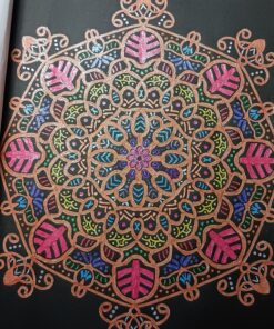 Glowing Mandalas: Coloring Book for Adults Paperback 48 818o5zq MYL