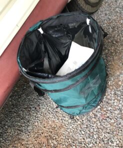 Coghlan's Deluxe Pop-Up Trash Can, Spring-loaded Collapsible Garbage Can for Camping, 24 x 19 inches, Heavy-Duty 600D Polyester, 29.5 Gallon, Green 20 818oH36153L