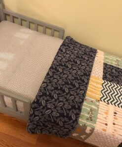 Burt's Bees Baby - Fitted Crib Sheet, Boys & Unisex 100% Organic Cotton Crib Sheet For Standard Crib and Toddler Mattresses (Heather Grey Thin Stripes) Heather Grey Stripes 30 818oj0F6XL