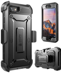 Alternative view of SUPCASE Unicorn Beetle Pro Series Case Designed for iPhone 7 / 8 / iPhone SE 2 (2020) / iPhone SE 3 (2022), Full-body Rugged Holster Case with Built-in Screen Protector (Black) Black/Black