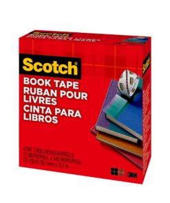 Scotch Book Tape, 1.5 in x 540 in, 1 Roll/Pack, Excellent for Repairing, Reinforcing Protecting, and Covering (845-150) 1.75 H x 4.12 L x 4.0 W 10 818prhAWL