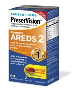 PreserVision AREDS 2 Eye Vitamin & Mineral Supplement, Contains Lutein, Vitamin C, Zeaxanthin, Zinc & Vitamin E, 60 Minigels (Packaging May Vary) Unflavored 60 Count (Pack of 1) 18 818rJAZek3L