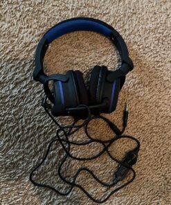 OONOL Gaming Headphones, Rotated Earmuffs, Retractable Microphone, Bass Sound, On Ear Wired Noise Cancelling Headset for PC, PS4, PS5, Xbox One, Switch, Laptop, 3.5MM Jack (Black) Black 37 818sSaQMofL