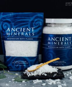 Ancient Minerals Magnesium Bath Flakes of Pure Genuine Zechstein Chloride - Resealable Magnesium Supplement Bag That Will Outperform Leading Epsom Salts (26.4 Ounce) 1.65 Pound (Pack of 1) 18 818scWfrfWL