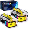 E-Z Ink (TM Compatible Ink Cartridge Replacement for Brother LC20E XXL for use with MFC-J985DW, MFC-J775DW, MFC-J5920DW, MFC-J985DWXL, MFC-J775DWXL(4 Black, 2 Cyan, 2 Magenta, 2 Yellow, 10 Pack) 9 818uq6vZVeL