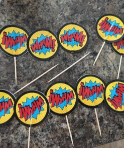 Alternative view of Fun Express - Superhero Baking Cups W/picks - Party Supplies - Serveware & Barware - Misc Serveware & Barware - 100 Pieces