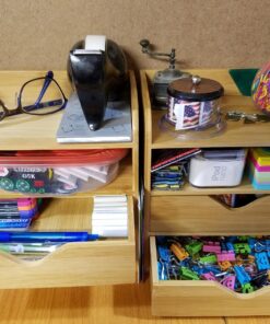 Lipper International 1804 Bamboo Wood 4-Tier Desk and Office Supply Organizer, 7 5/8" x 5 1/8" x 8 1/4" Standard Packaging 11 818vJq5BuwL