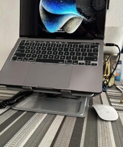 LORYERGO Adjustable Laptop Stand, Portable Riser for 17.3inch Laptops, Adjustment for Desk, Holds Up to 17.6lbs Notebook - Sliver 29 818vOPU13XL