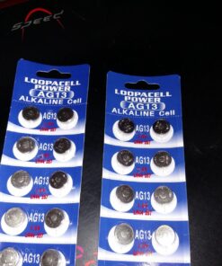 100 Pack LOOPACELL LR44 AG13 357 L1154 A76 Button-Cell Batteries 10 Count (Pack of 10) 23 818vdc1ig5L