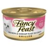 Purina Fancy Feast Grilled Wet Cat Food Salmon and Shrimp Feast in Wet Cat Food Gravy - 3 oz. Can Salmon & Shrimp 3 Ounce (Pack of 24) Standard Packaging 40 818vglHYDmL