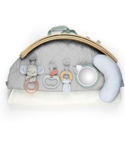 Ingenuity Cozy Spot Reversible Duvet Activity Gym & Play Mat with Wooden Bar - Loamy, Ages Newborn + 35 818w5jyBPL