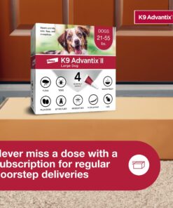 K9 Advantix II Large Dog Vet-Recommended Flea, Tick & Mosquito Treatment & Prevention | Dogs 21 - 55 lbs. | 4-Mo Supply 4 Pack Large Dog only 21 818xWyFP8L