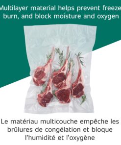 FoodSaver 1-Gallon Precut Vacuum Seal Bags with BPA-Free Multilayer Construction for Food Preservation & Sous Vide, 13 Count - FSFSBF0316-000,Clear 10 818yTttLJL