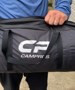 CAMPROS CP Tent 8 Person Camping Tents, Weather Resistant Family Tent, 5 Large Mesh Windows, Double Layer, Divided Curtain for Separated Room, Portable with Carry Bag Blue 38 818yezCaoXL