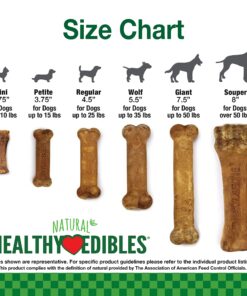 Nylabone Healthy Edibles All-Natural Long Lasting Bacon Flavor Chew Treats 1 count pack of 3 Bacon Small/Regular Small Treats for Dogs Up to 25 lbs. 3 Bacon Dog Treats 22 8190FmHjU9S