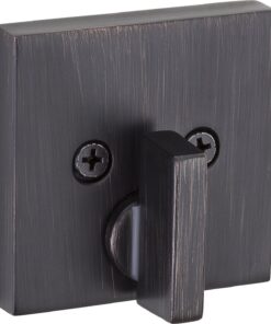 Kwikset Venetian Bronze 92580-006 258 Downtown Low Profile Slim Square Modern Contemporary Single Cylinder Deadbolt Door Lock Featuring SmartKey Security eCommerce_Packaging 8 8190ScPiS0L