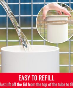 Royal Rooster 1 Gallon Automatic Twin Chicken Waterer with 2 Gravity-Feed Valve-Operated Drinking Cups - Indoor and Outdoor Coop Hanging Chicken, Duck and Poultry Water Dispensing System 16 8190aa1OgxL