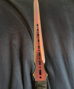 SZCO Supplies Rainbow Ninja Sword with 2Piece Throwing Knives Sam 42 8191WbNSCL