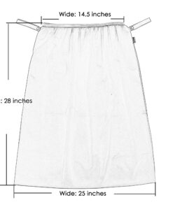 Teamoy (2 Pack) Reusable Pail Liner for Cloth Diaper/Dirty Diapers Wet Bag, Gray Chevron+Slate 2 Count (Pack of 1) 19 8193 6PBTHL