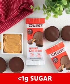 Quest Nutrition High Protein Low Carb, Gluten Free, Keto Friendly, Peanut Butter Cups, 12 Count (Pack of 1) (total- 17.76 Ounce) 27 8193KjrqBcL