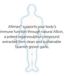 Allimax Pro 450mg 100 Vegicaps. Allicin Garlic Supplement to Support Your Body’s Immune Function. With Stabilized Allicin Extracted from Clean & Sustainable Spanish Grown Garlic. Professional Strength 16 8193ernCckL