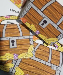 Adorox 12 Treasure Chest Treat Boxes Pirate Birthday Party Favor Goodies 21 8194lEA01hL