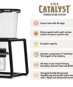 Craft A Brew - The Catalyst Fermentation System - 6.5 gal Conical Fermenter for Beer Home Brewing and Wine Making 23 8194qvPOpJS